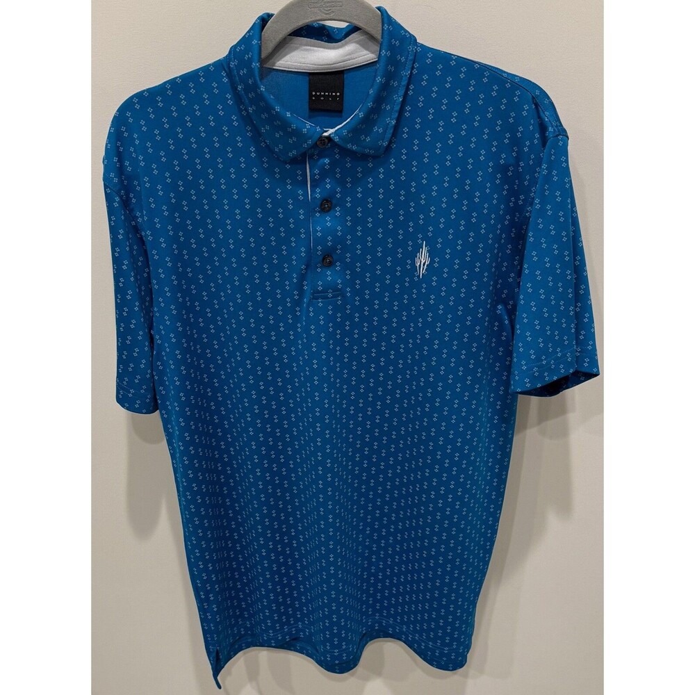 The Estancia Club - Dunning Golf Shirt - Men's Size Medium - Blue